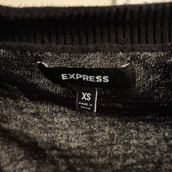 Express Black Cropped Cardigan - Picture 2 of 4